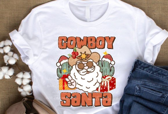 Cowboy Santa Png, Cowboy Christmas PNG Review
