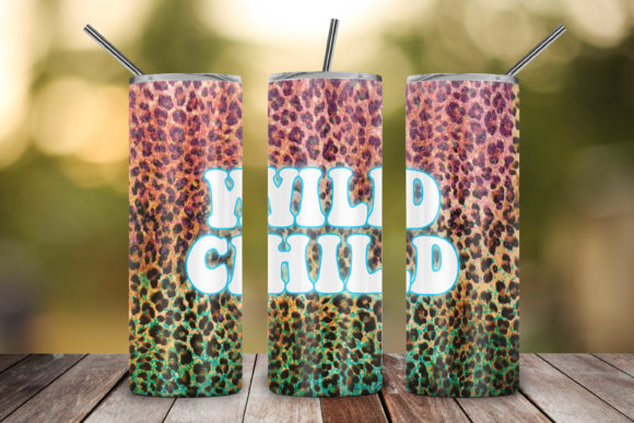 Teal Pink Western Wild Child 20Oz PNG