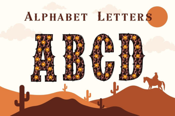 Western Alphabet Doodle Rusty Chain Font Review
