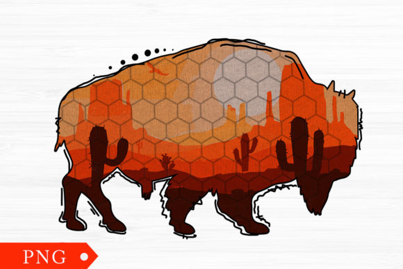 Wild West Bison Desert Western Png